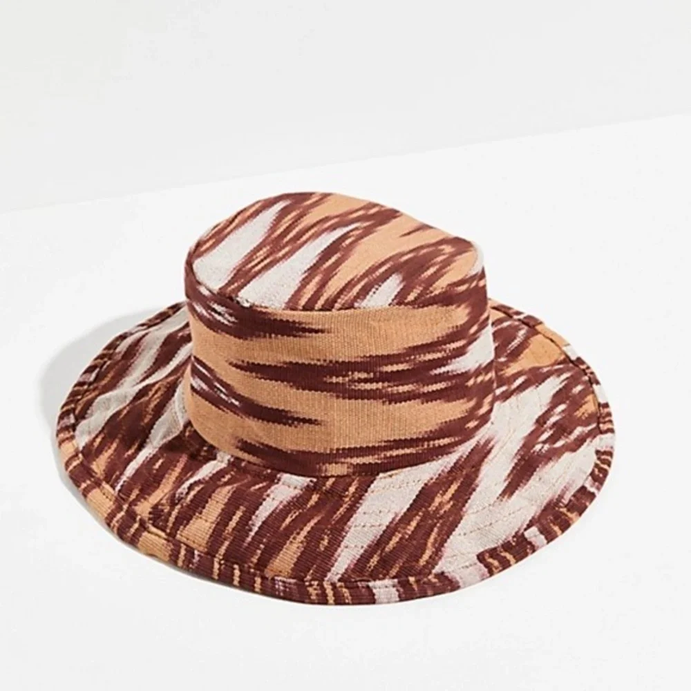 Free People Las Palmas  IVORY Combo Bucket Hat